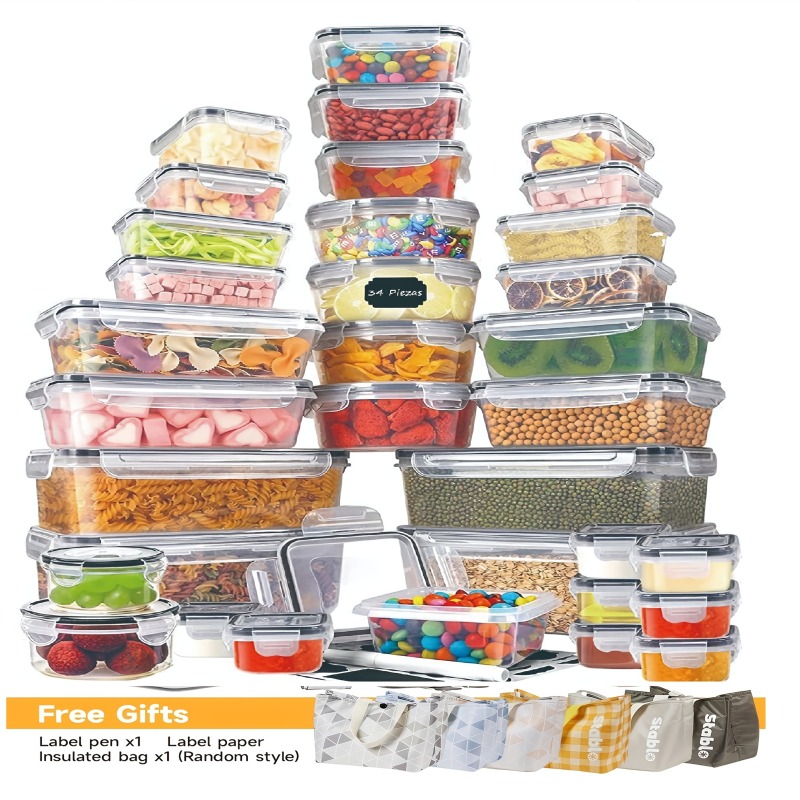 48PCS BPA-Free Food Storage Se - Food Storage Pantry 评论和价格