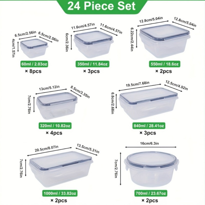 48PCS BPA-Free Food Storage Se - Food Storage Pantry 评论和价格
