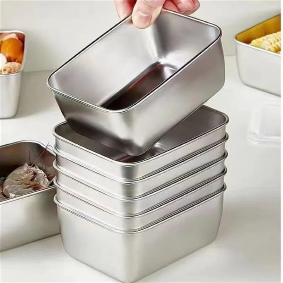 1/3/5pcs Stainless Steel Food  - Food Storage Containers With Lids 评论和价格