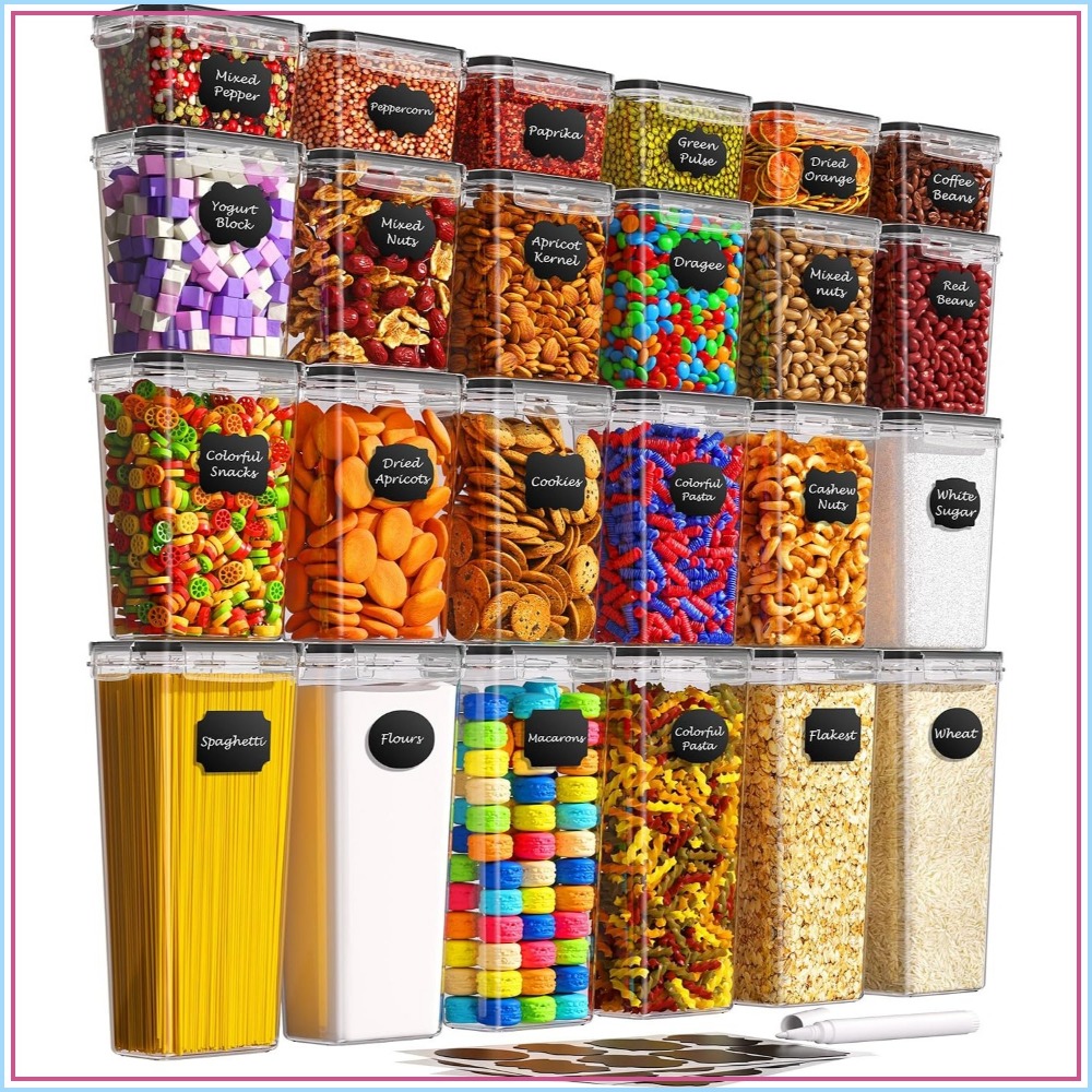 24 PCS Airtight Food Storage C - Food Storage Plastic 评论和价格