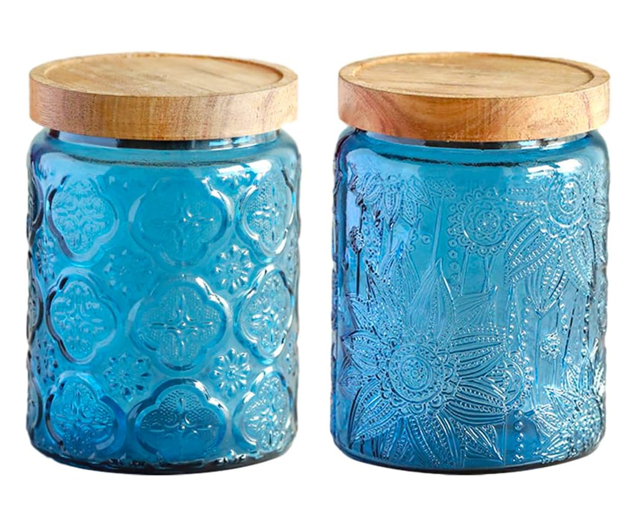 Vintage Glass Kitchen Storage  - Food Storage Jars With Lids 评论和价格