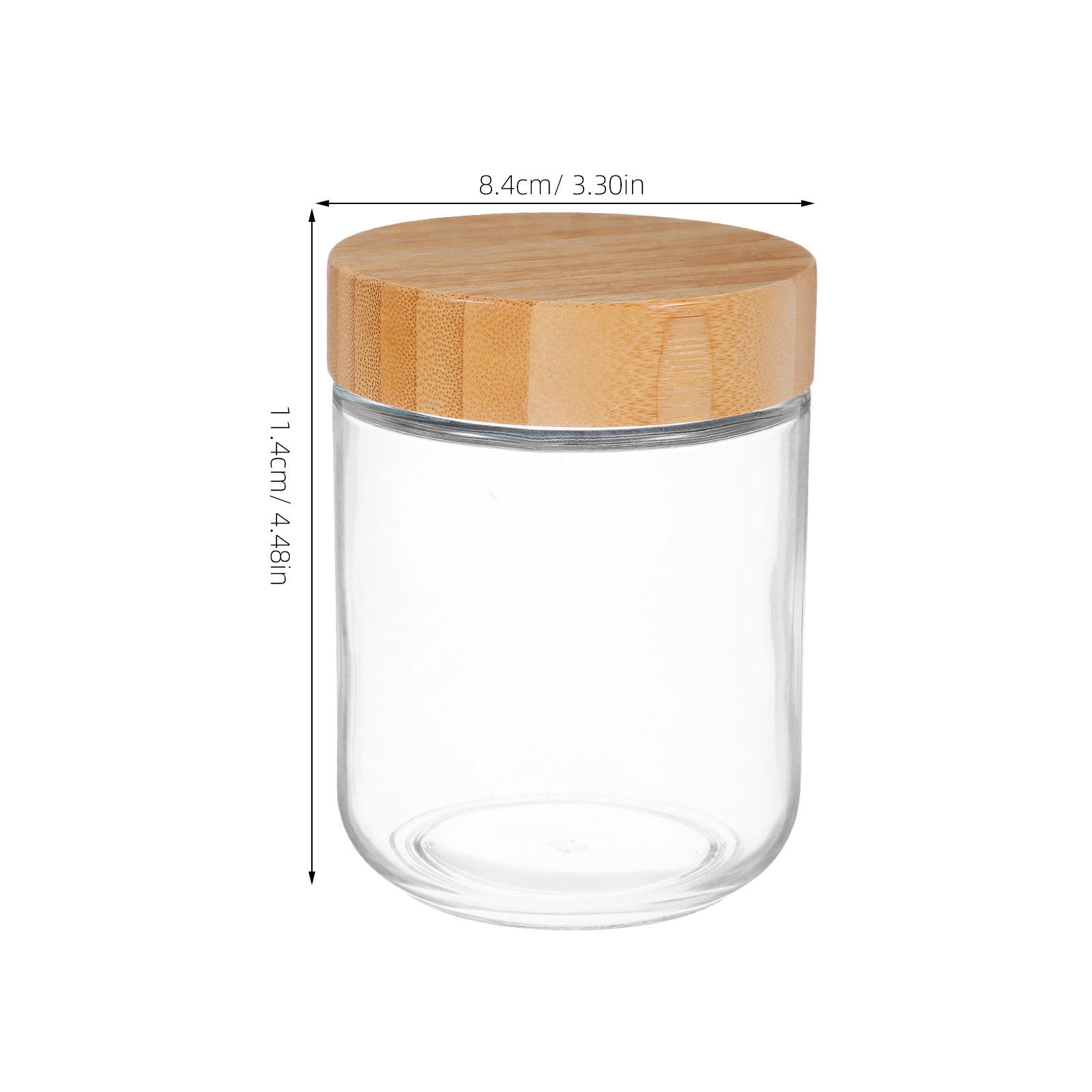 4Pcs Glass Kitchen Storage Jar - Food Storage Plastic 评论和价格