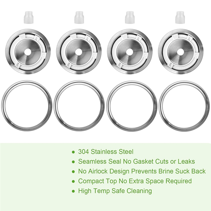 ABLK 4Pcs Fermentation Lids Wi - Mason Jar Wide Mouth 评论和价格